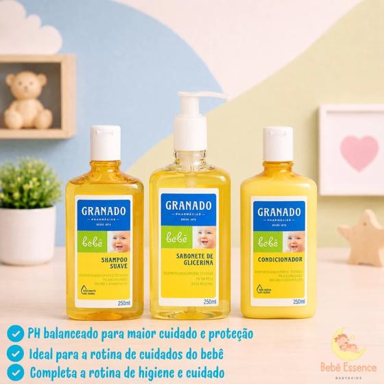 Kit Bebê Granado Infantil Hora Do Banho Higiene com 07 itens Completo