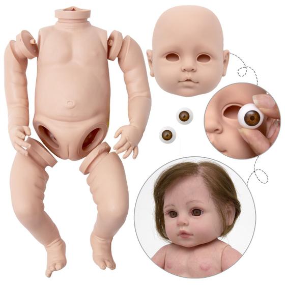 Kit Bebe Reborn 42 cm Menina Molde Corpo Toys 2U Silicone Boneca Reborn Magazine Luiza