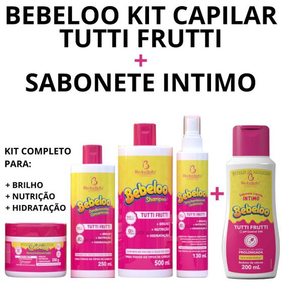 Imagem de Kit Bebeloo Tutti Frutti Cabelo Perfumado + Sabonete Intimo!