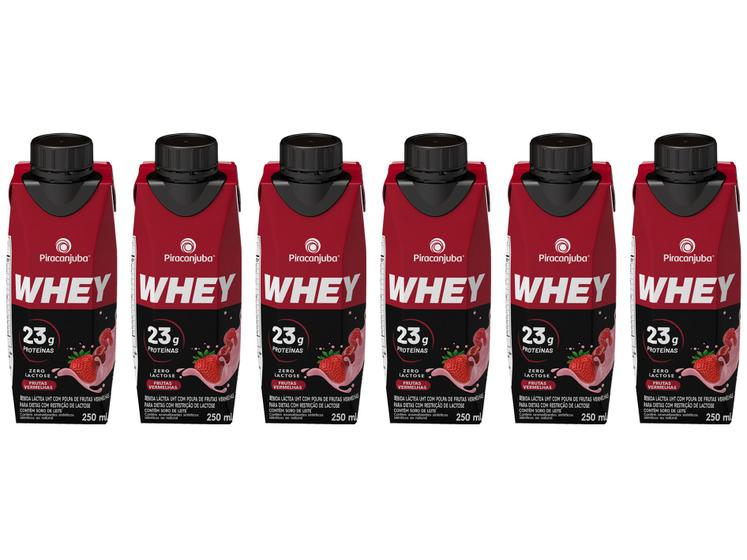 Kit Bebida Láctea Piracanjuba Whey Frutas Vermelha Menor preço em Kit Bebida Láctea Piracanjuba Whey Frutas Vermelha