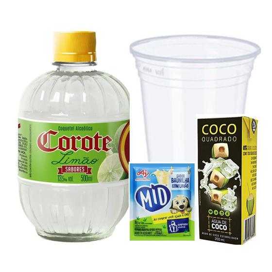Imagem de Kit Bebidas Chevette - Limão, MID Baunilha, Coco, Copo 700ml