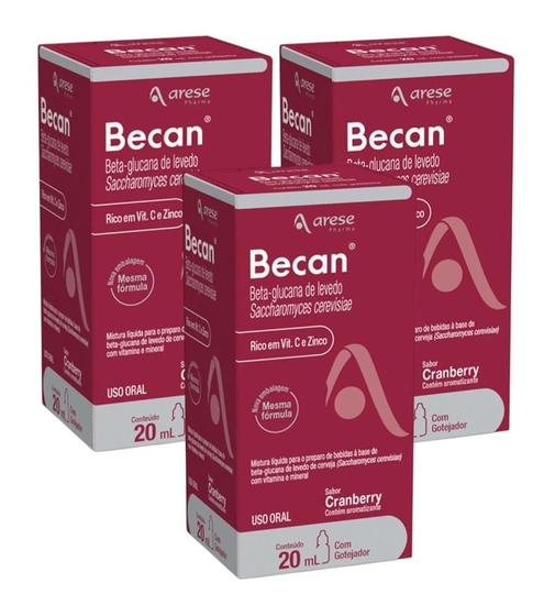 Imagem de Kit Becan Com 3 Caixas De 20ml Cada