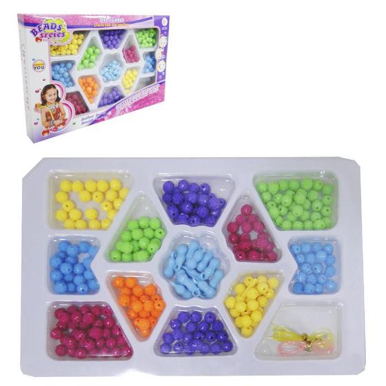 Imagem de Kit Beleza / Bijuteria Infantil Com 255 Micangas Colors