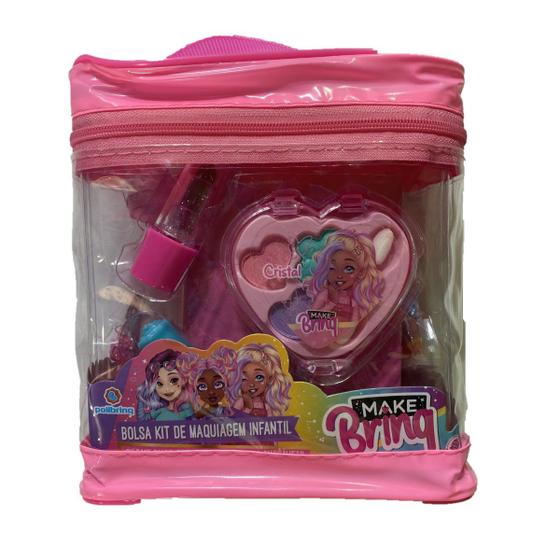 Imagem de Kit Beleza Infantil - Bolsa Kit De Maquiagem Make Brinq Mk11