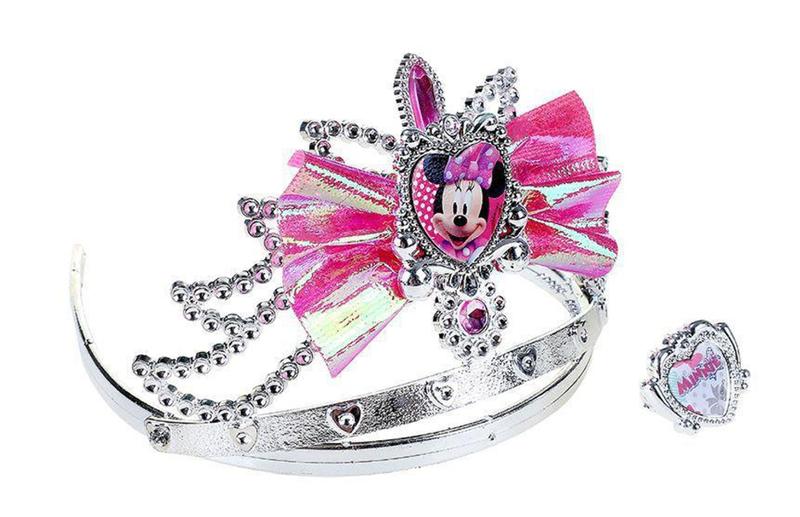 Imagem de Kit beleza infantil para menina Coroa e anel Minnie Disney - Eti Toys