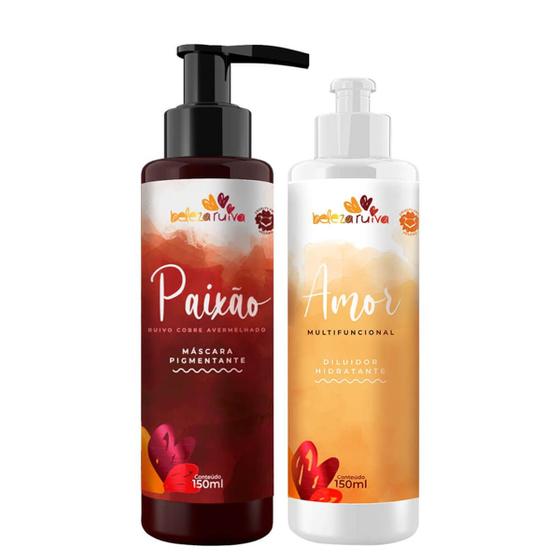 Imagem de Kit Beleza Ruiva Tonalizante Paixão e Diluidor Amor - 150ml