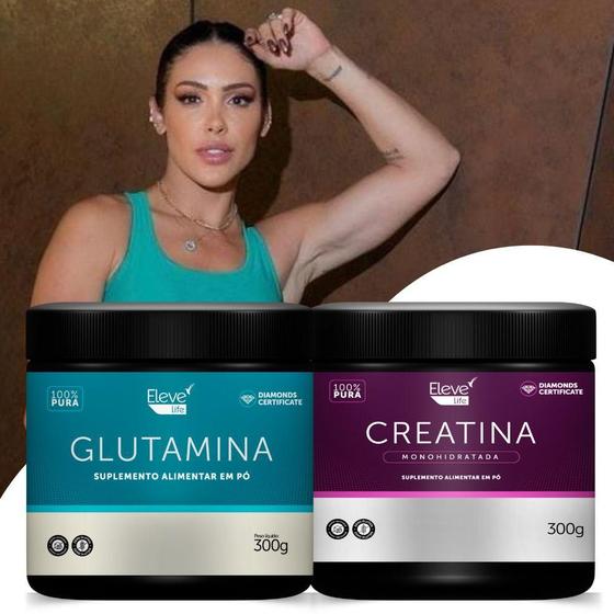 Imagem de Kit Bella Falconi - Dupla Poderosa - Creatina 300g 100% Pura e Glutamina 300g