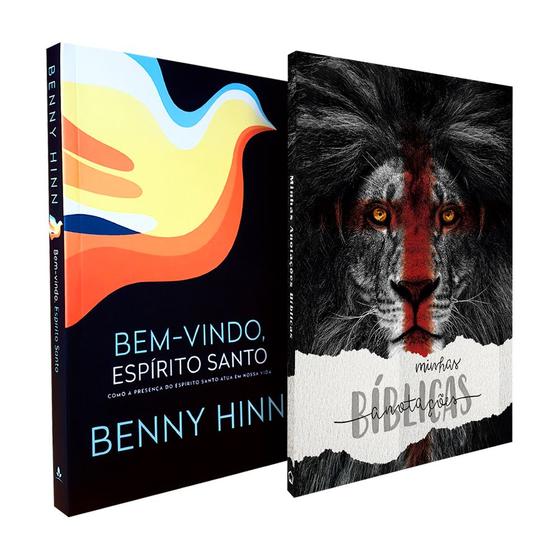 Imagem de Kit Bem-Vindo Espírito Santo Benny Hinn + Caderno Anotações Bíblicas Leão