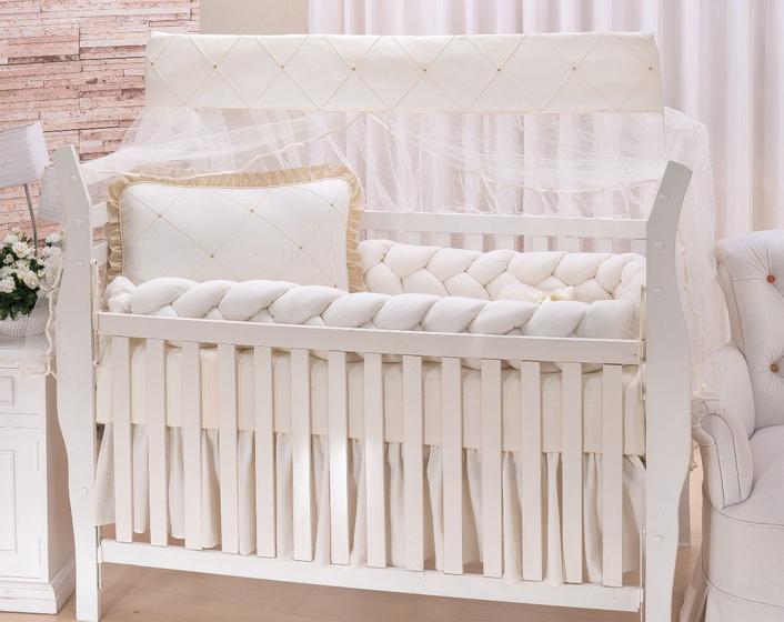 Kit Berço Trança Marfim Menina 100% Algodão - 10 peças é boa?
