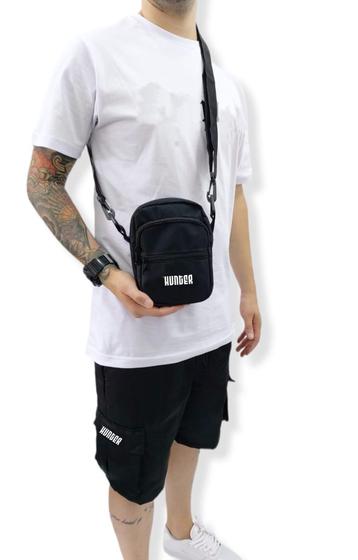 Imagem de Kit Bermuda Cargo Corta Vento Verão Masculina + Shoulder Bag