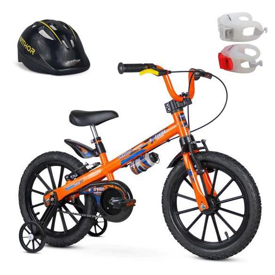 Imagem de Kit Bicicleta Infantil Aro 16 Extreme + Capacete + Sinalizador LED