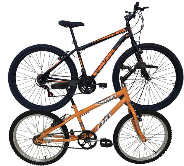 Imagem de Kit Bicicleta Infantil Aro 20 Fast e Bicicleta Aro 29 Altis 18 Marchas V-Brake - Xnova