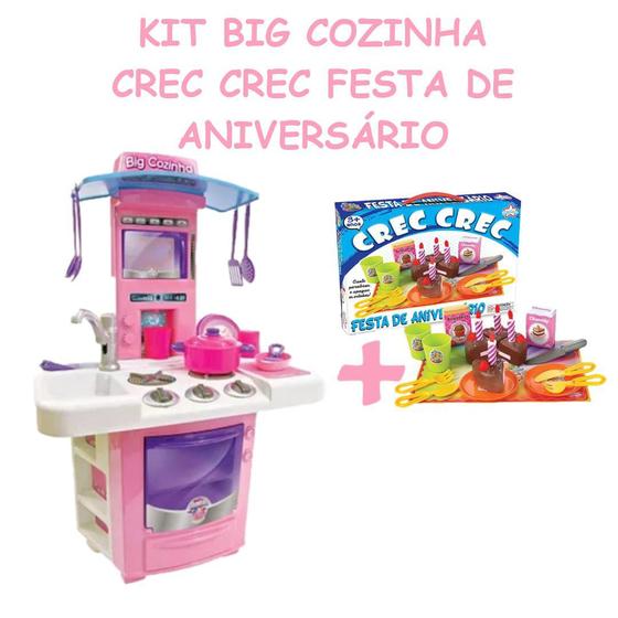 Imagem de Kit Big Cozinha + Brinque Festa Bolo Vela Apaga de Verdade