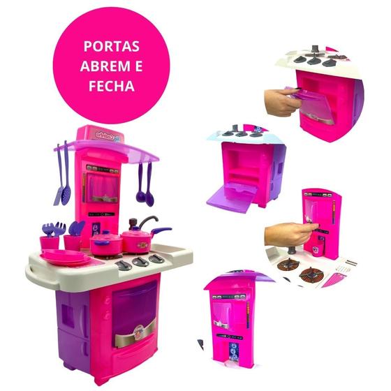 Kit Big Cozinha Infantil Completa Brinquedo Fogão Criança - Fenix Industria e Comercio