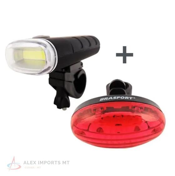 Imagem de Kit Bike Led Farol Dianteiro / Lanterna Traseira Brasfort