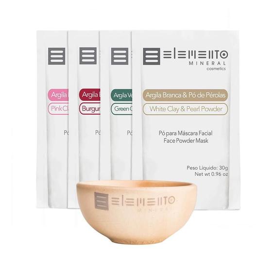 Imagem de Kit Bio Argila Com Pedras Preciosas - Elemento Mineral