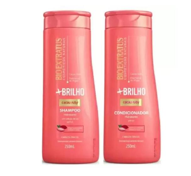 Imagem de Kit Bio Extratus + Brilho Cacau Ruby Shampoo + Condicionador