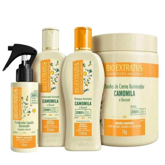 Imagem de Kit Bio Extratus Camomila Linha Completa (250Ml/1Kg)
