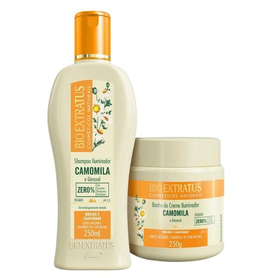 Imagem de Kit Bio Extratus Camomila Shampoo e Banho de Creme (250mL/g)