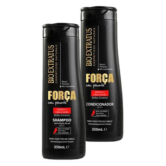 Imagem de Kit Bio Extratus Força Pimenta Shampoo E Condicionador 350Ml