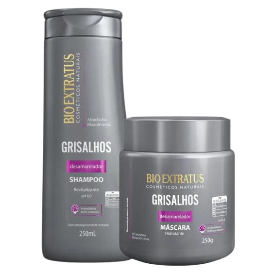 Imagem de Kit Bio Extratus Grisalhos Shampo 250ml + Máscara 250g