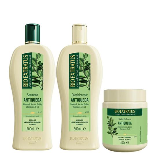 Imagem de Kit Bio Extratus Jaborandi Antiqueda 500ml Sh+Cond+ Banho de Creme