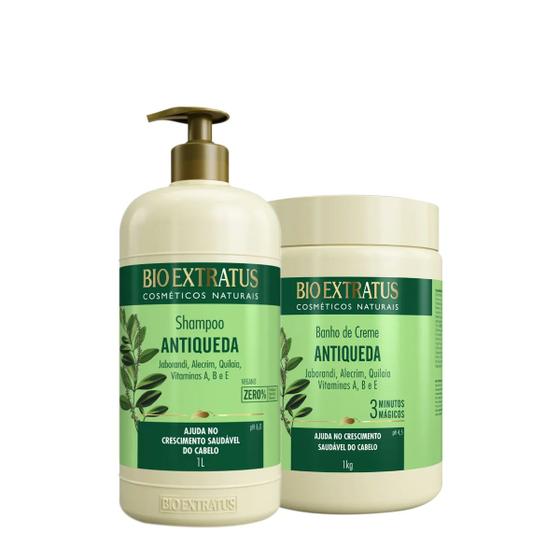Imagem de Kit Bio Extratus Jaborandi Antiqueda Shampoo Litro e Máscara (2 produtos)