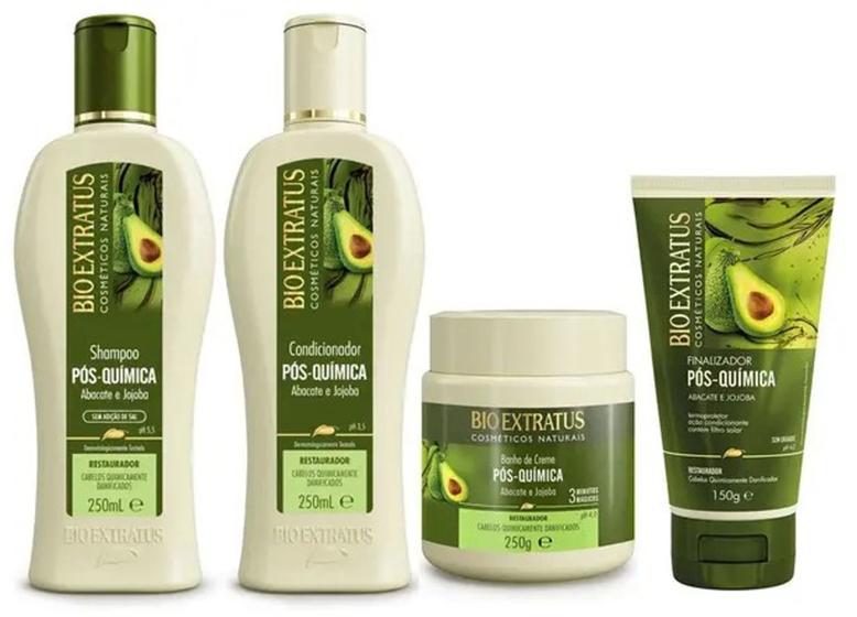 Kit Bio Extratus Pós Química Abacate e Jojoba Shampoo Condicionador