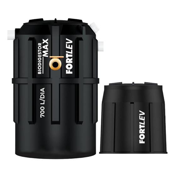 Kit Biodigestor 700L/Dia Fortlev + Leito de Secagem Fortlev