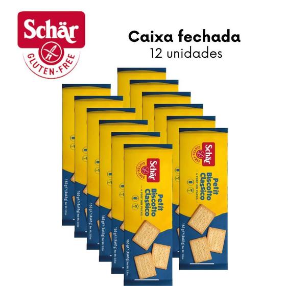 Imagem de Kit Biscoito Clássico Petit Dr. Schar 165g - Caixa com 12 unidades