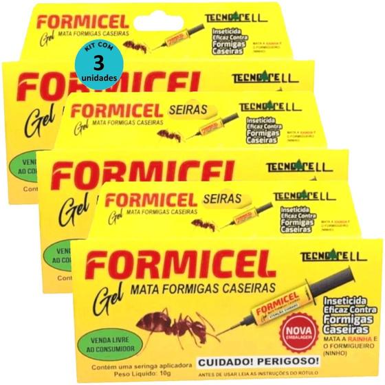 Imagem de Kit Bisnaga Formicel Tecnocell 10g C/ 3 unidades