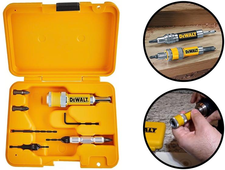 Imagem de Kit Bits Brocas Escariador Troca Rapida 8pçs Dw2730 - Dewalt DW2730