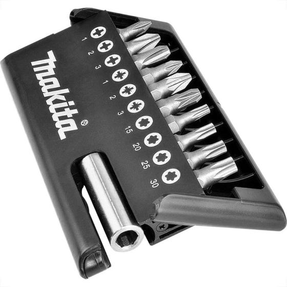 Imagem de Kit Bits Makita Com 10 Pecas E Soquete Magnetico - D-30651