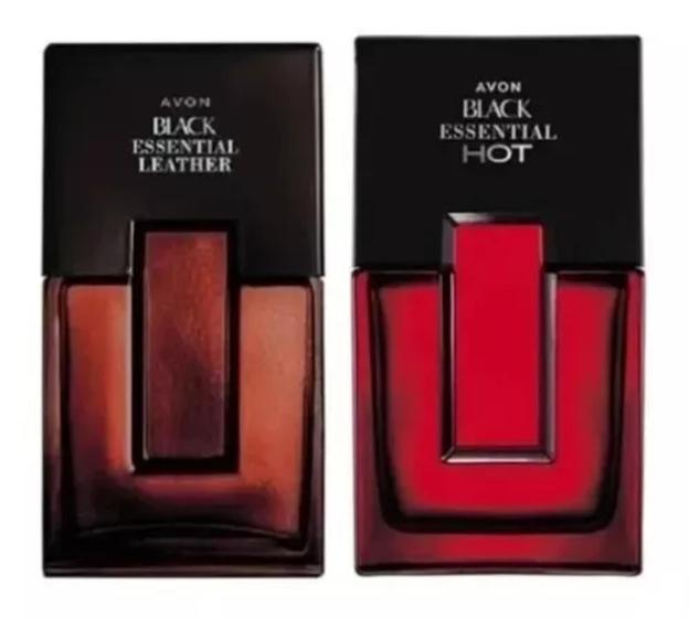 Imagem de Kit Black Essential Hot & black Essential Leather 100ml Cada