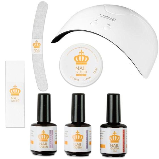 Kit blindagem Nail Queen Unhas e Acessórios Magazine Luiza