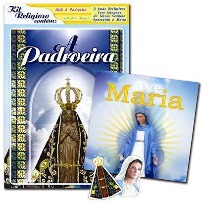 Imagem de Kit blister religioso - a padroeira + ave maria (dvd + cd)