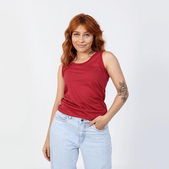 Imagem de Kit Blusinha Feminina Regata Lisa 100% Algodão Conjunto 3 Camisetas Dia Dia Academia Barato