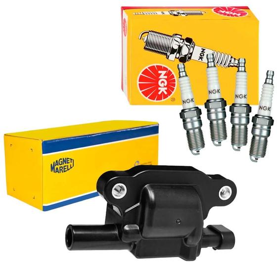 Imagem de Kit Bobina Magneti Marelli + Vela NGK Onix Flex 2013 a 2023