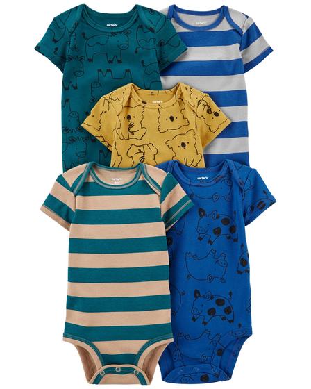 Kit Body 5 Pecas Porquinho Azul 18m 12 a 18 meses Carter s Body para Bebes Magazine Luiza