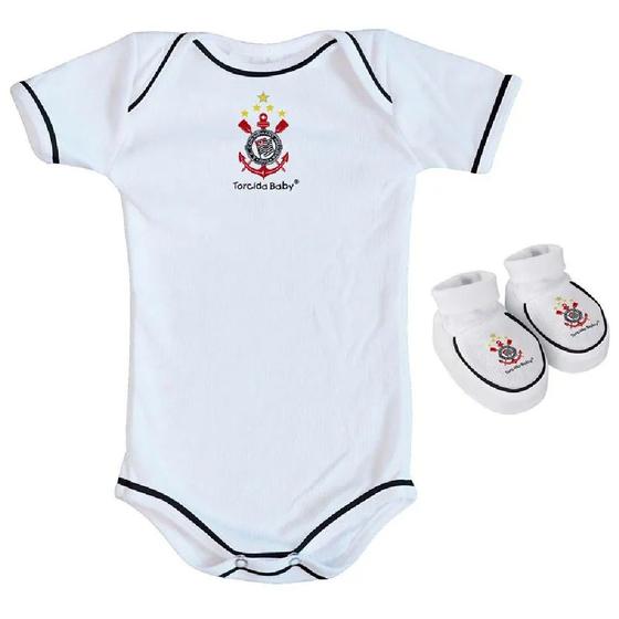 Imagem de Kit body e pantufa torcida baby corinthians bebê oficial