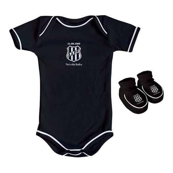 Imagem de Kit Body + Pantufa para Bebê da Ponte Preta 033a