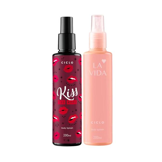 Imagem de Kit Body Splash La Vida + Kiss You More Ciclo Cosméticos