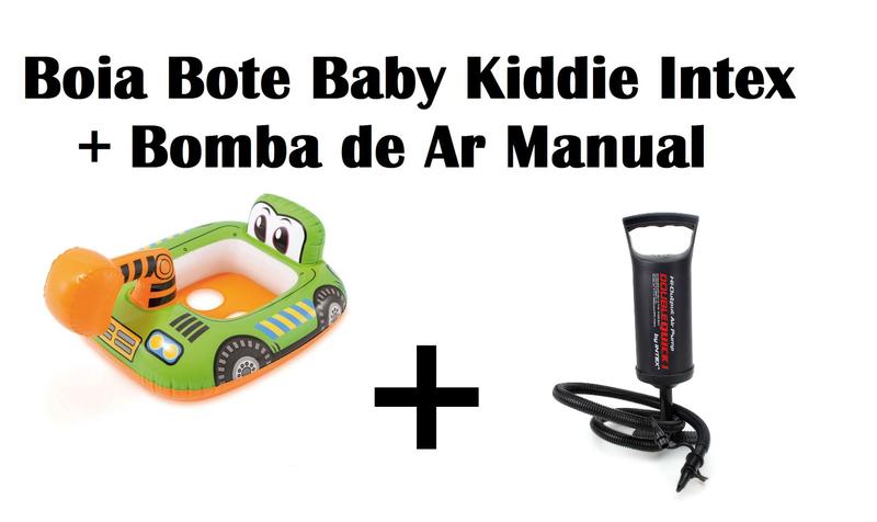 Imagem de Kit  Boia Bote com Fralda Baby Kiddie+ Bomba de Ar Manual