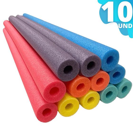 Kit Boia Espaguete Macarrão Flutuador Piscina Natação 10 UND ...