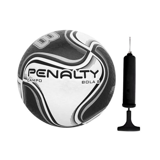 Imagem de Kit Bola Campo Penalty 8 X + Bomba de Ar