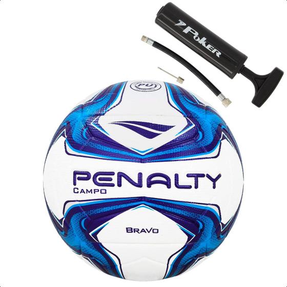 Imagem de Kit Bola Campo Penalty Bravo XXIV + Bomba De Ar