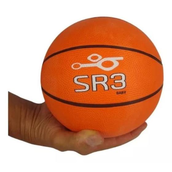 Imagem de Kit Bola de Basquete Baby + Bomba de Ar + Calibrador Caneta