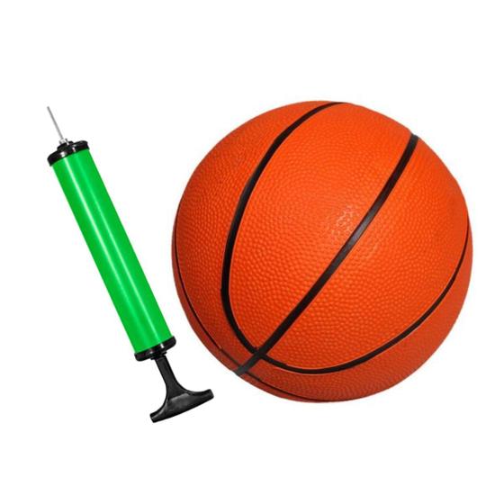 Imagem de Kit Bola de Basquete Oficial + Bomba de Ar p/ Encher Bola