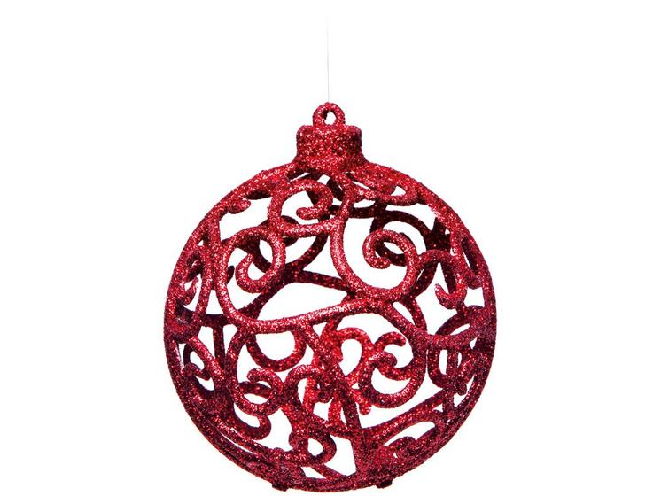 Imagem de Kit Bola de Natal Vermelho 6cm 8 Unidades Cromus