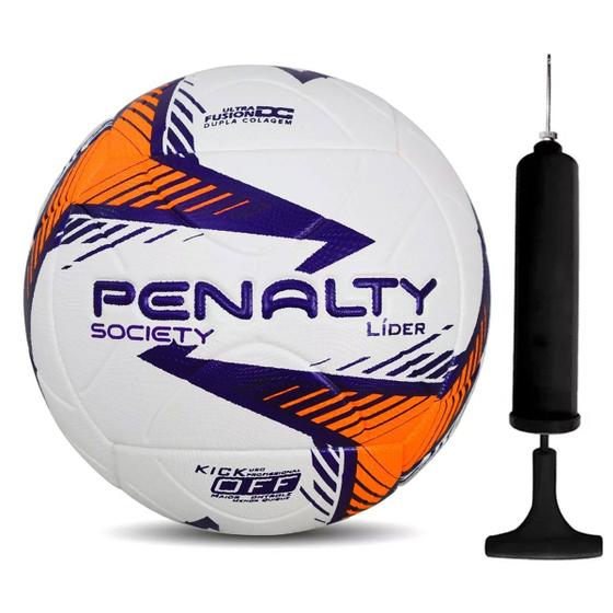 Imagem de Kit Bola Society Penalty Líder XXIV N4 + Bomba De Ar